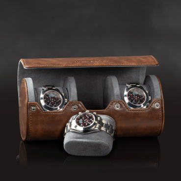 Preview: Uhrenrolle Vintage 3 - Braun